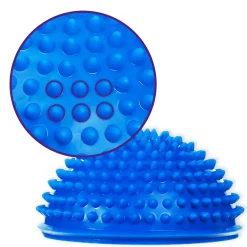 DrFit Masażer rehabilitacyjny półkula z wypustkami sensorycznymi (pół piłki)ø16x7 cm niebieski