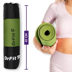 DrFit mata do ćwiczeń fitnessu i rehabilitacji zielona