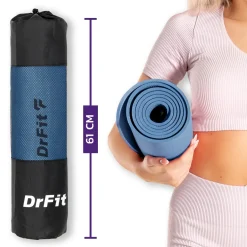 DrFit mata do ćwiczeń fitnessu i rehabilitacji niebieska