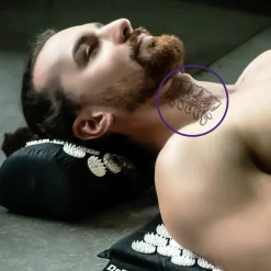 DrFit Mata długa do akupresury + poduszka białe igły