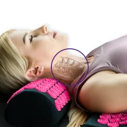 DrFit Mata krótka do akupresury z poduszką różowe igły