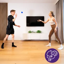 DrFit piłka do treningu refleksu niebieska
