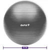 DrFit piłka do ćwiczeń fitness i rehabilitacji z pompką ø 75 szara