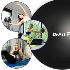 DrFit piłka do ćwiczeń i rehabilitacji ø 25 czarna
