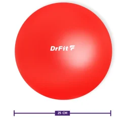 DrFit piłka do ćwiczeń i rehabilitacji ø 25 czerwona