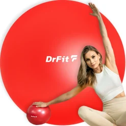 DrFit piłka do ćwiczeń i rehabilitacji ø 25 czerwona