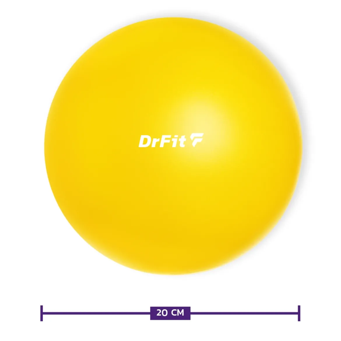 DrFit piłka do ćwiczeń i rehabilitacji ø 20 żółta