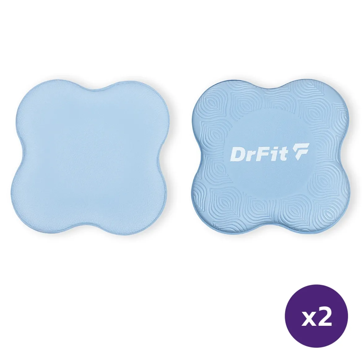 DrFit Podkładki amortyzujące do ćwiczeń, fitnessu i jogi niebieskie