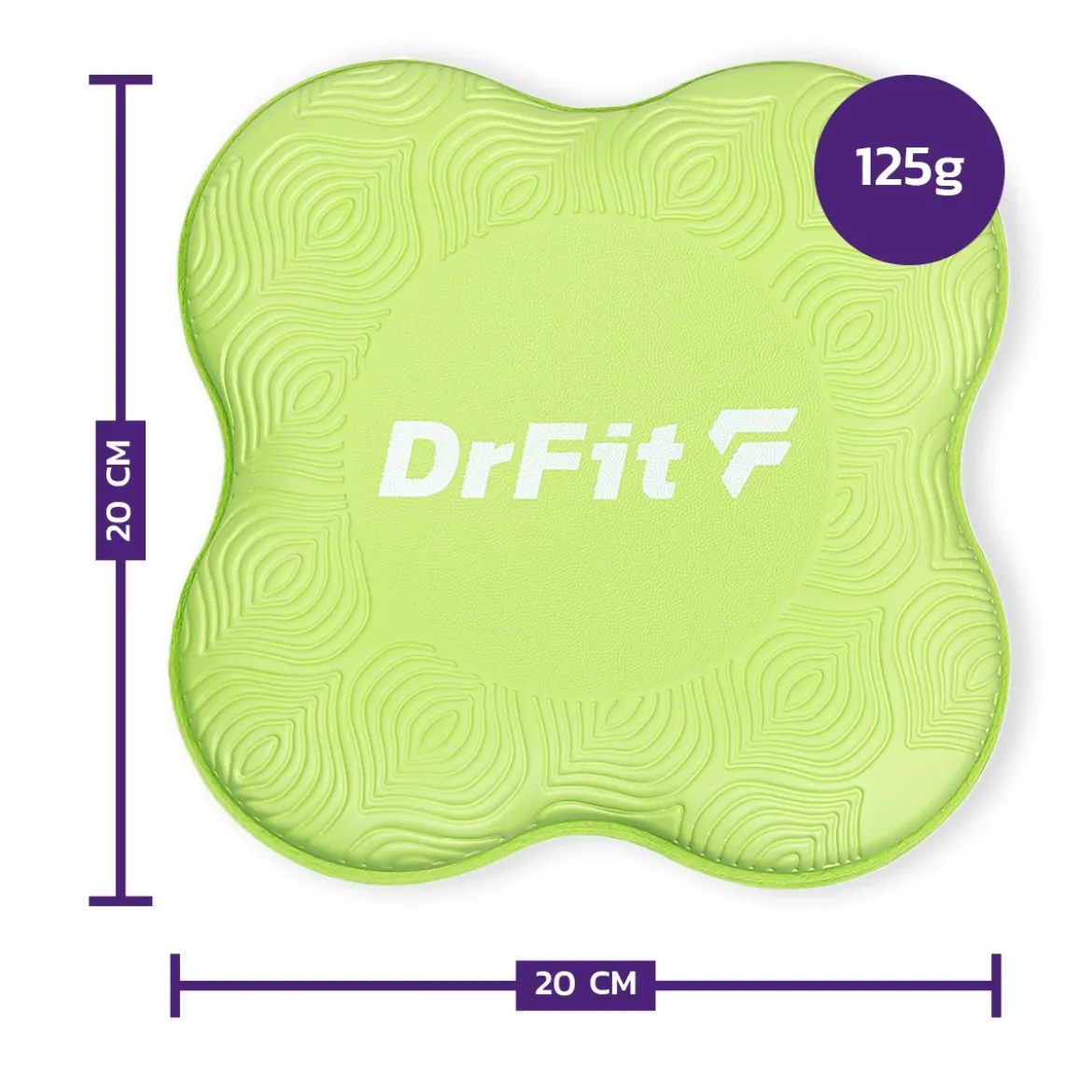 DrFit Podkładki amortyzujące do ćwiczeń, fitnessu i jogi zielone