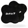 DrFit Podkładki amortyzujące do ćwiczeń, fitnessu i jogi czarne