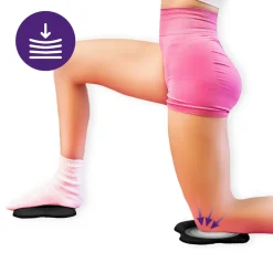 DrFit Podkładki amortyzujące do ćwiczeń, fitnessu i jogi czarne