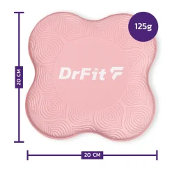 DrFit Podkładki amortyzujące do ćwiczeń, fitnessu i jogi różowe