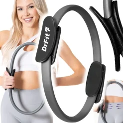 DrFit Ring do pilatesu obręcz do jogi szary średnica 36 cm