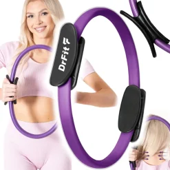 DrFit Ring do pilatesu obręcz do jogi fioletowy średnica 36 cm