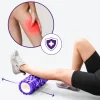 DrFit Roller do masażu i rehabilitacji z wypustkami fioletowy ø 15x33 cm