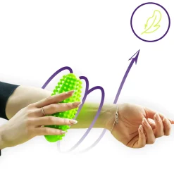 DrFit Roller masujący z wypustkami sensorycznymi 16 cm zielony