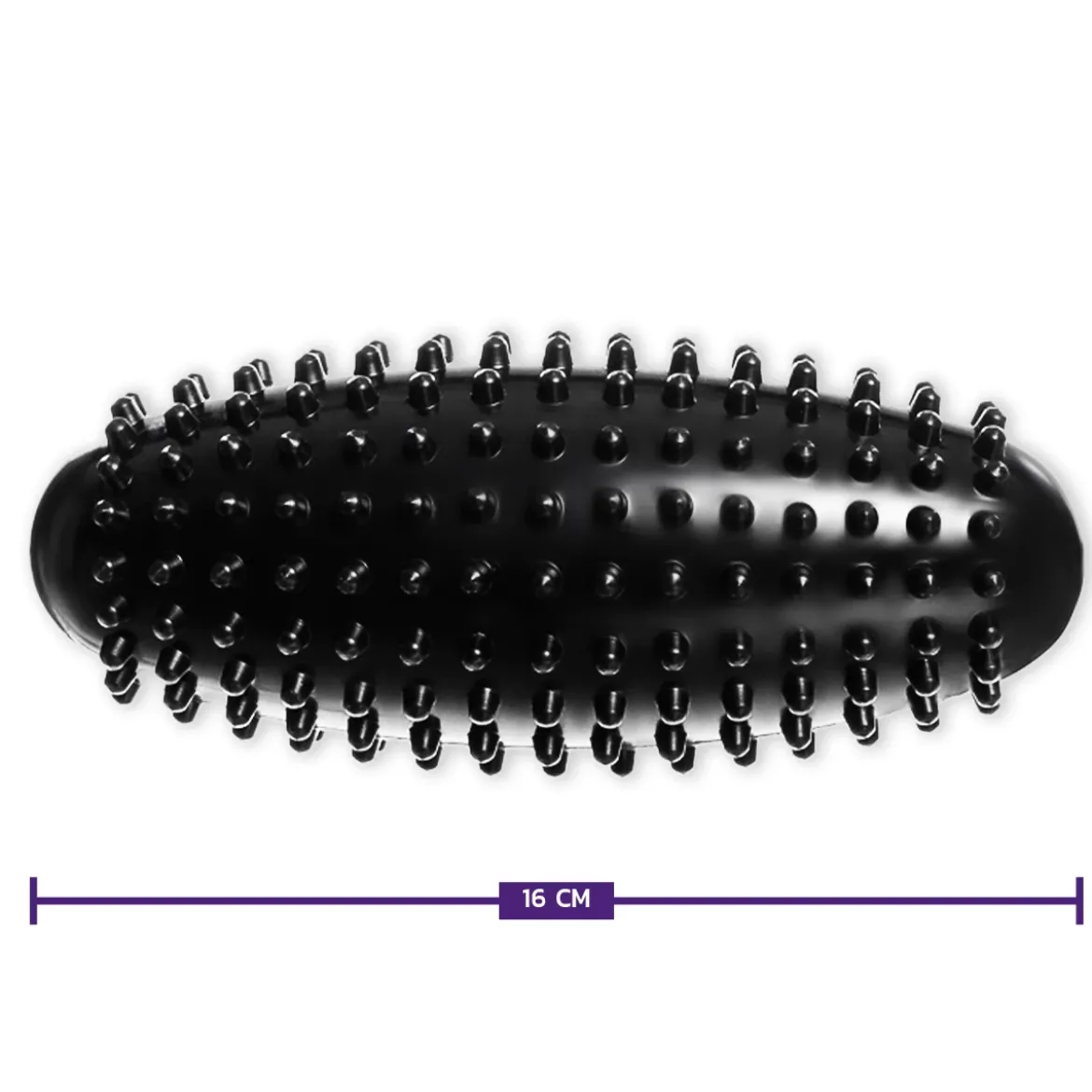 DrFit Roller masujący z wypustkami sensorycznymi 16 cm czarny
