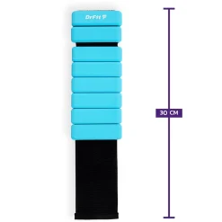 DrFit silikonowe obciążniki do ćwiczeń na kostki i nadgarstki 0,45 kg (para) niebieskie