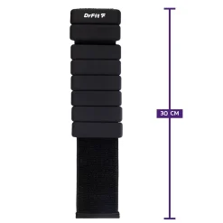 DrFit silikonowe obciążniki do ćwiczeń na kostki i nadgarstki 0,45 kg (para) czarne