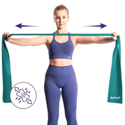 DrFit taśma lateksowa do treningu i rehabilitacji zielona 5,4 kg