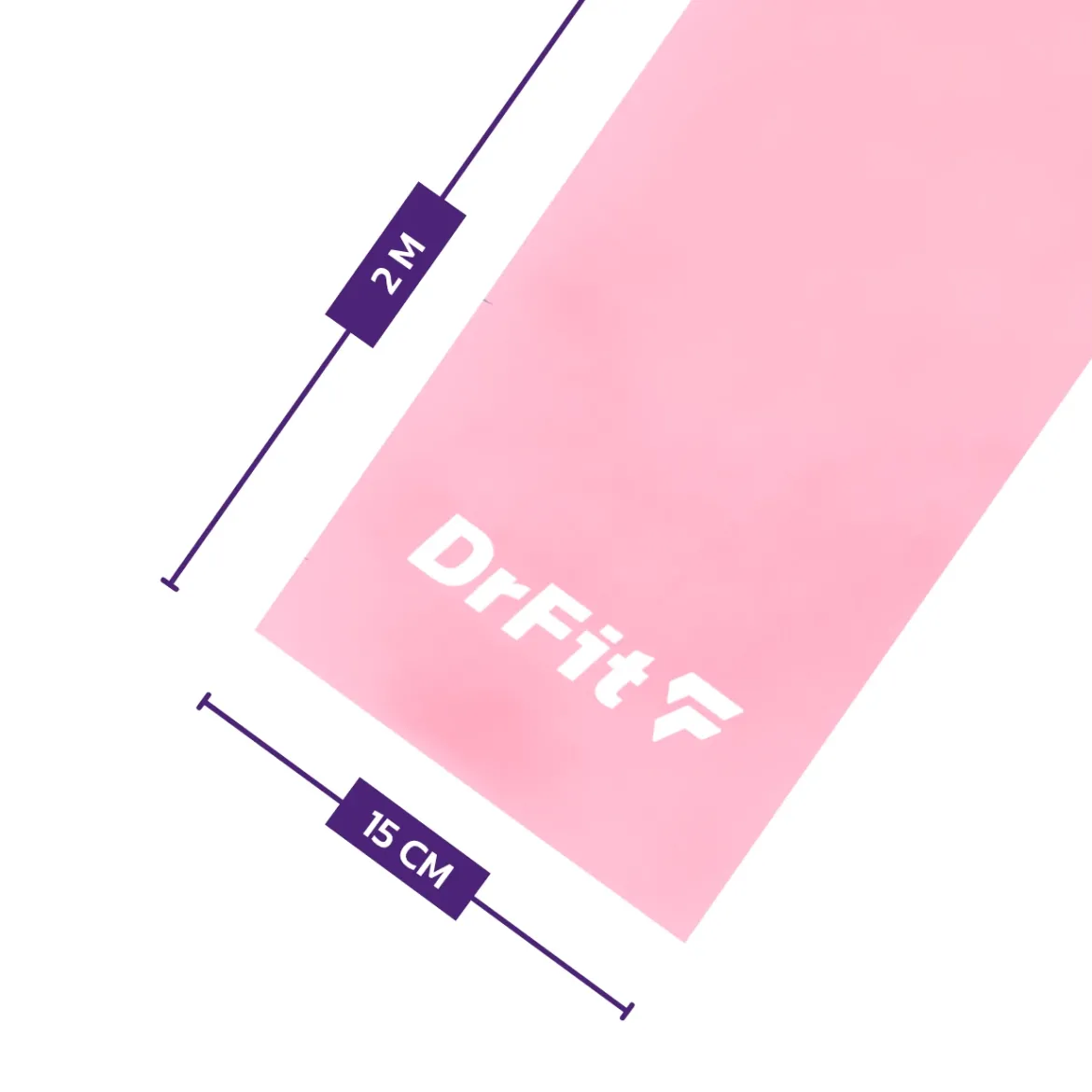 DrFit Taśma rehabilitacyjna lateksowa różowa 3,6 kg