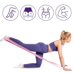 DrFit Taśma rehabilitacyjna lateksowa różowa 3,6 kg