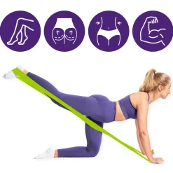 DrFit Taśma rehabilitacyjna lateksowa jasnozielona 2,2 kg