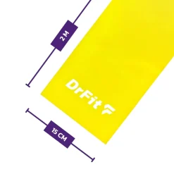 DrFit Taśma rehabilitacyjna lateksowa żółta 2,2 kg