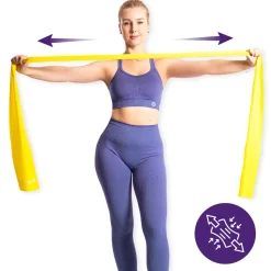 DrFit Taśma rehabilitacyjna lateksowa żółta 2,2 kg
