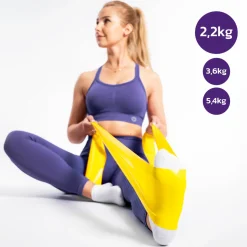DrFit Taśma rehabilitacyjna lateksowa żółta 2,2 kg
