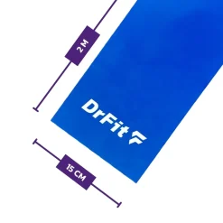 DrFit Taśma rehabilitacyjna lateksowa ciemnoniebieska 3,6 kg