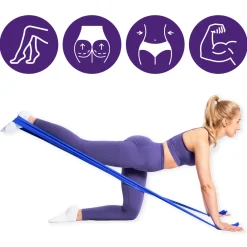 DrFit Taśma rehabilitacyjna lateksowa ciemnoniebieska 3,6 kg