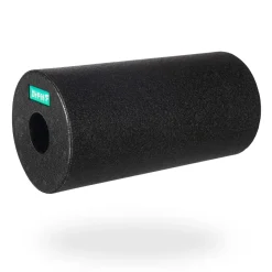 DrFit Travel roller do masażu i rehabilitacji gładki czarny ø 15 x 30 cm