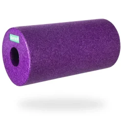 DrFit Travel roller do masażu i rehabilitacji gładki fioletowy ø 15 x 30 cm