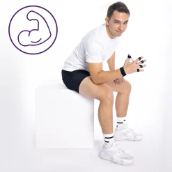 DrFit Wzmacniacz dłoni, palców i przedramienia czarny opór 6-9,5 kg