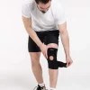 DrFit Zapinany stabilizator kolana z neoprenu z otworem na rzepkę