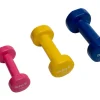 Dr Fit Zestaw 6 hantli 12 kg (2x1 kg różowy, 2x2 kg żółty, 2x3 kg niebieski) + stojak