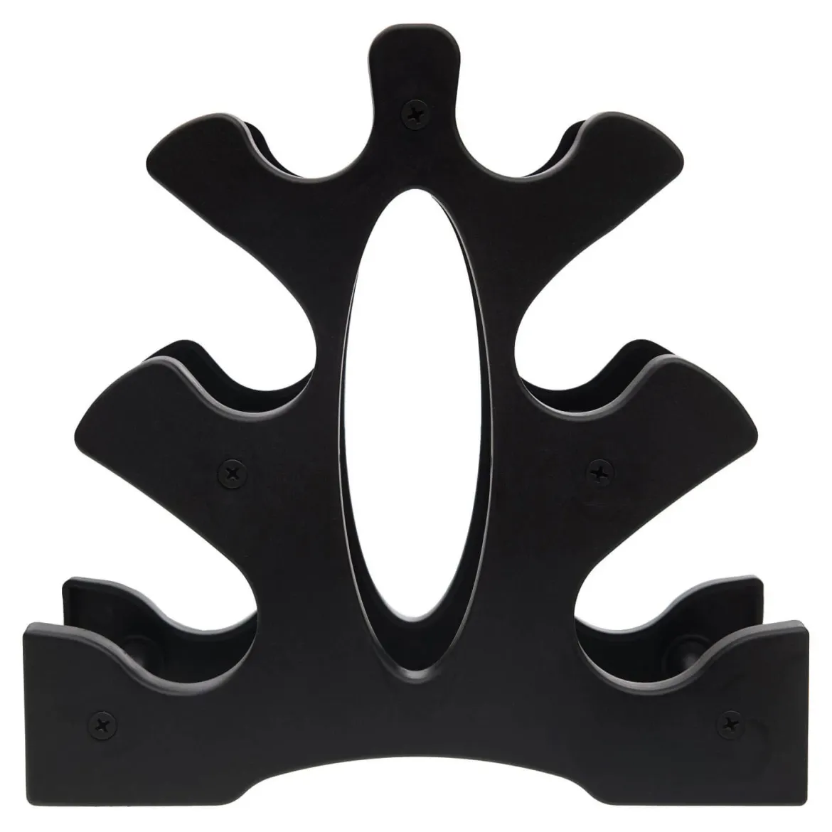 DrFit Zestaw 6 hantli 6 kg (2x0,5 kg różowy, 2x1 kg żółty, 2x1,5 kg niebieski) + stojak