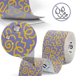 DrTape mocna wodoodporna taśma do tejpingu 5cm x 5m Doodles