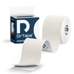 DrTape mocna wodoodporna taśma do tejpingu 5cm x 5m biała