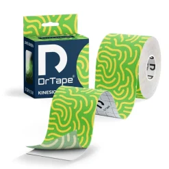 DrTape mocna wodoodporna taśma do tejpingu 5 cm x 5 m zielono - żółty