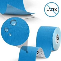 DrTape mocna wodoodporna taśma do tejpingu 5cm x 5m niebieska