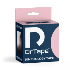 DrTape mocna wodoodporna taśma do tejpingu 5cm x 5m jasnoróżowa