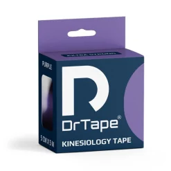 DrTape mocna wodoodporna taśma do tejpingu 5cm x 5m fioletowa