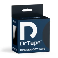 DrTape mocna wodoodporna taśma do tejpingu 5cm x 5m czarna