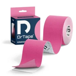DrTape mocna wodoodporna taśma do tejpingu 5cm x 5m różowa