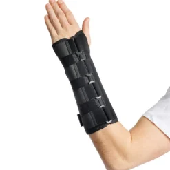 Długi stabilizator na nadgarstek z szyną i stabilizującą siateczką MSupport