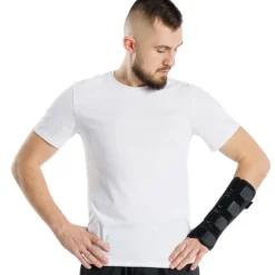 Długi stabilizator na nadgarstek z szyną i stabilizującą siateczką MSupport