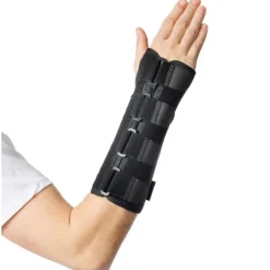 Długi stabilizator na nadgarstek z szyną i stabilizującą siateczką MSupport