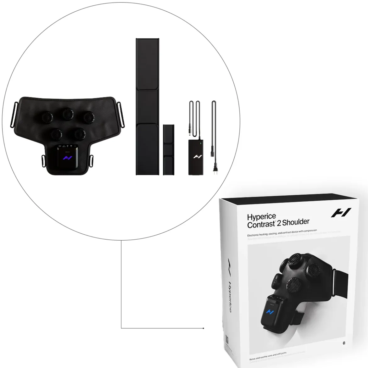 Hyperice Contrast 2 Shoulder - system do terapii kontrastowej na bark